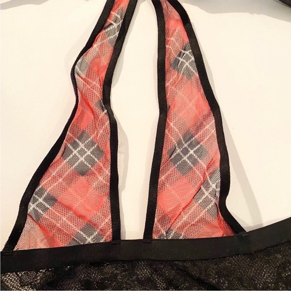 Victoria’s Secret Very Sexy Red Plaid Push Up Bra - Size 32 DDD - Picture 9 of 14